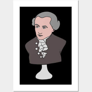 Statue of Immanuel Kant - German Philosopher Posters and Art